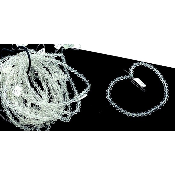 Wild Things Beads Bicone 5x5mm Bead Faceted Clear Jewelry - Picture 2 of 2